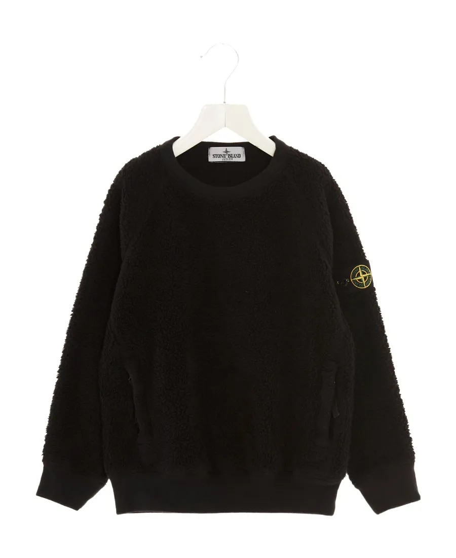 Stone Island Junior Logo Patch Crewneck Sweatshirt