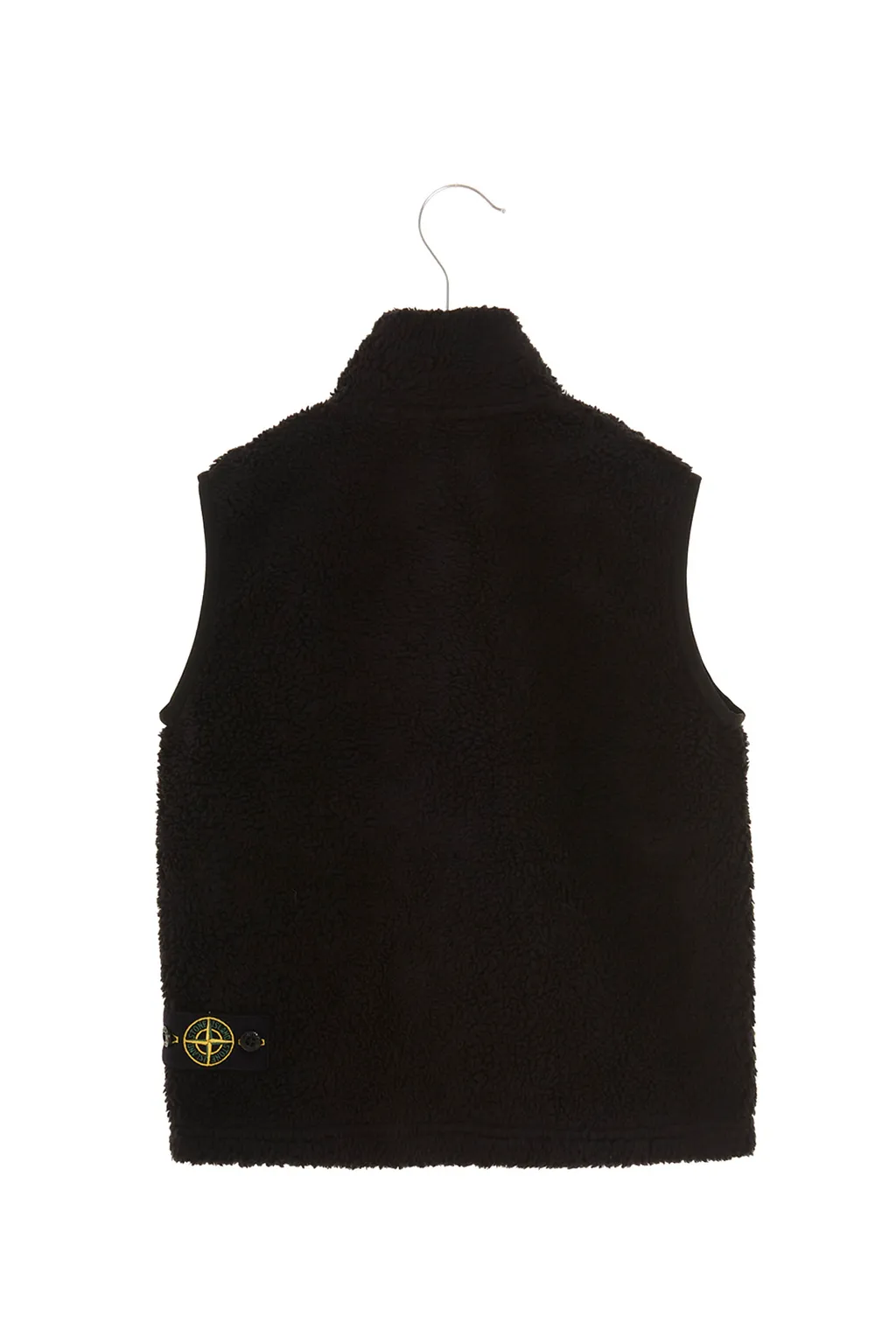 Faux-Shearling Logo-Patch Gilet