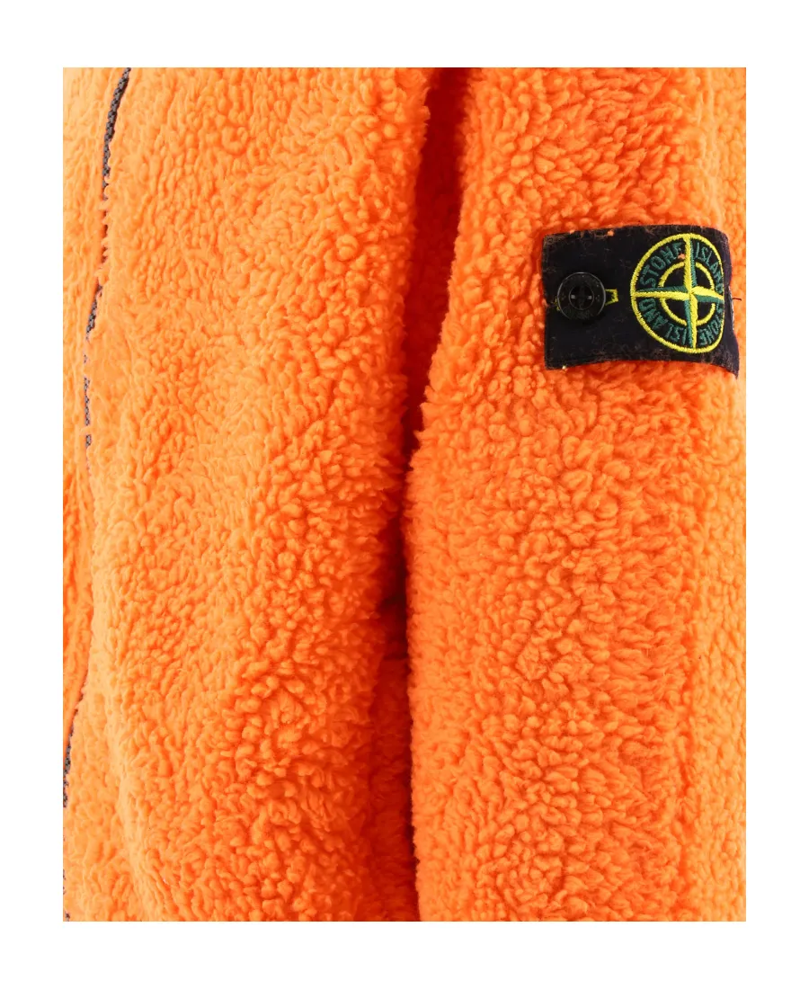 Logo-Patch Sleeve Hooded Jacket