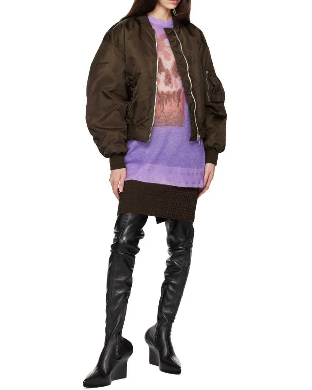 Givenchy Pointed Tote Thigh Boots