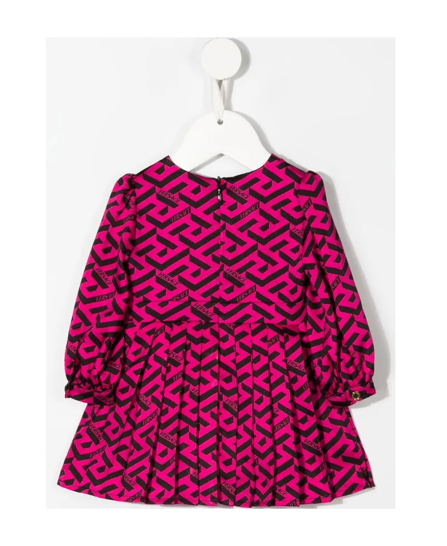 All-Over Monogram-Pattern Print Dress