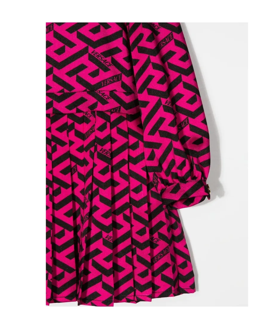 All-Over Monogram-Pattern Print Dress