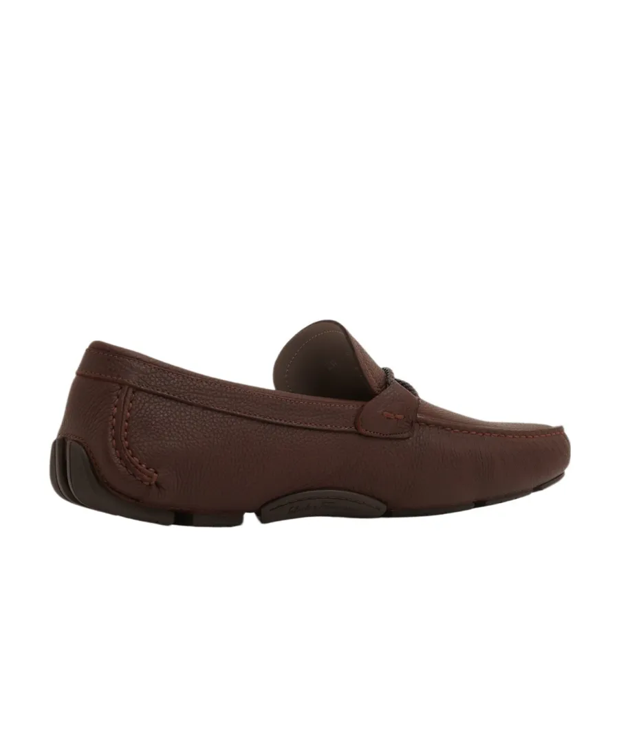 Gancini-Ornament Driver Loafers