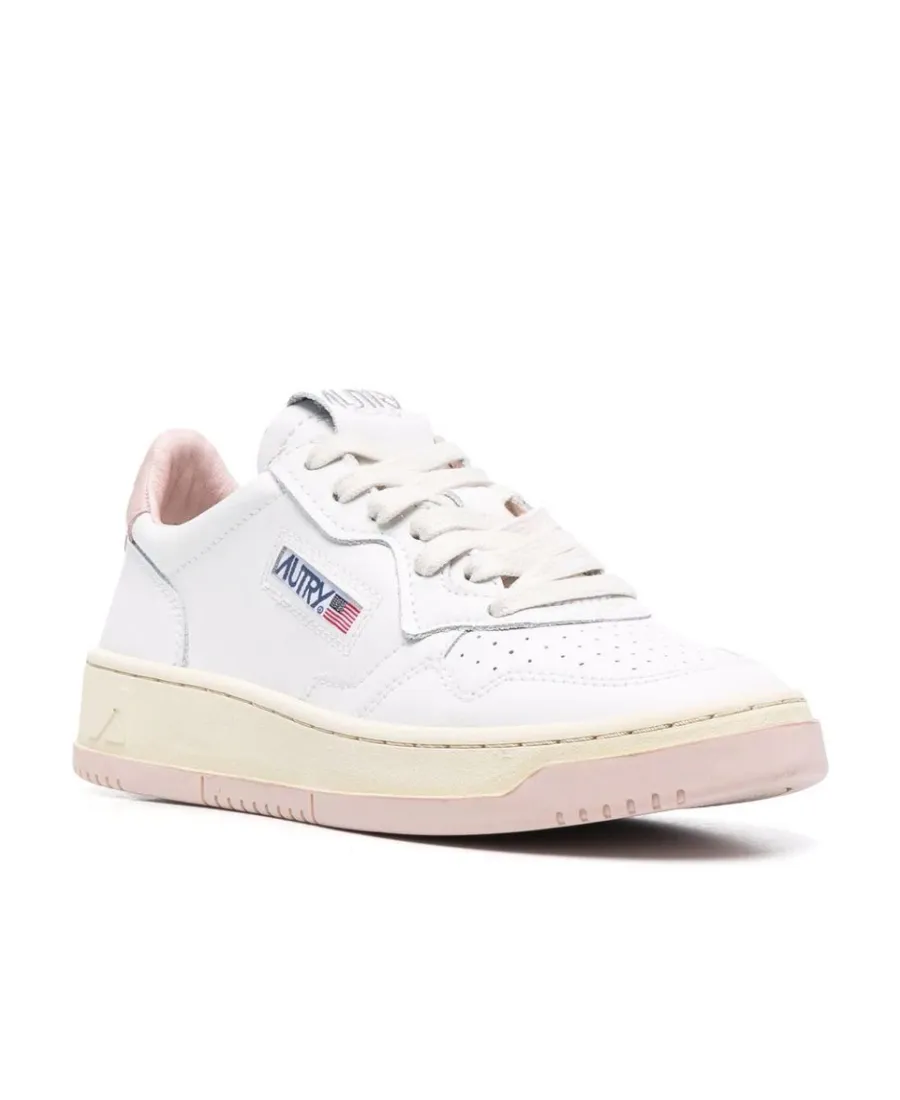 Autry Logo-Patch Lace-Up Sneakers