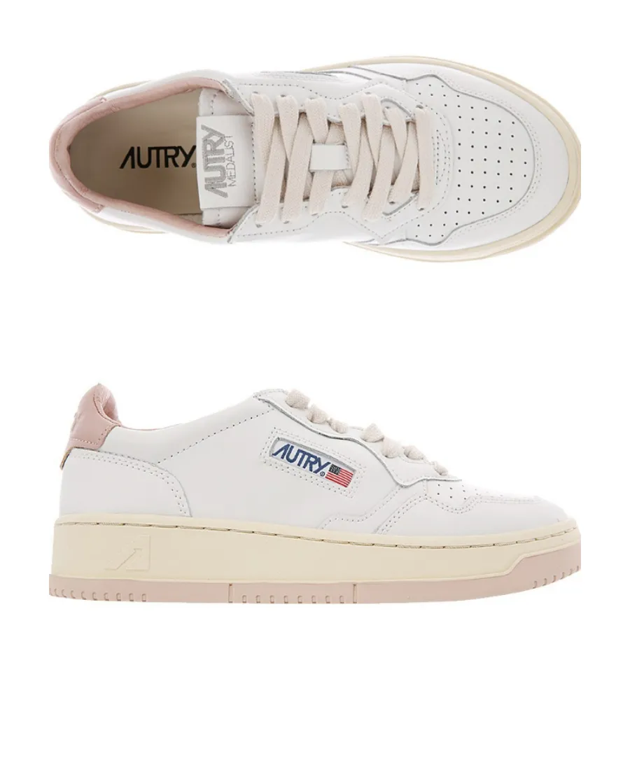 Autry Logo-Patch Lace-Up Sneakers