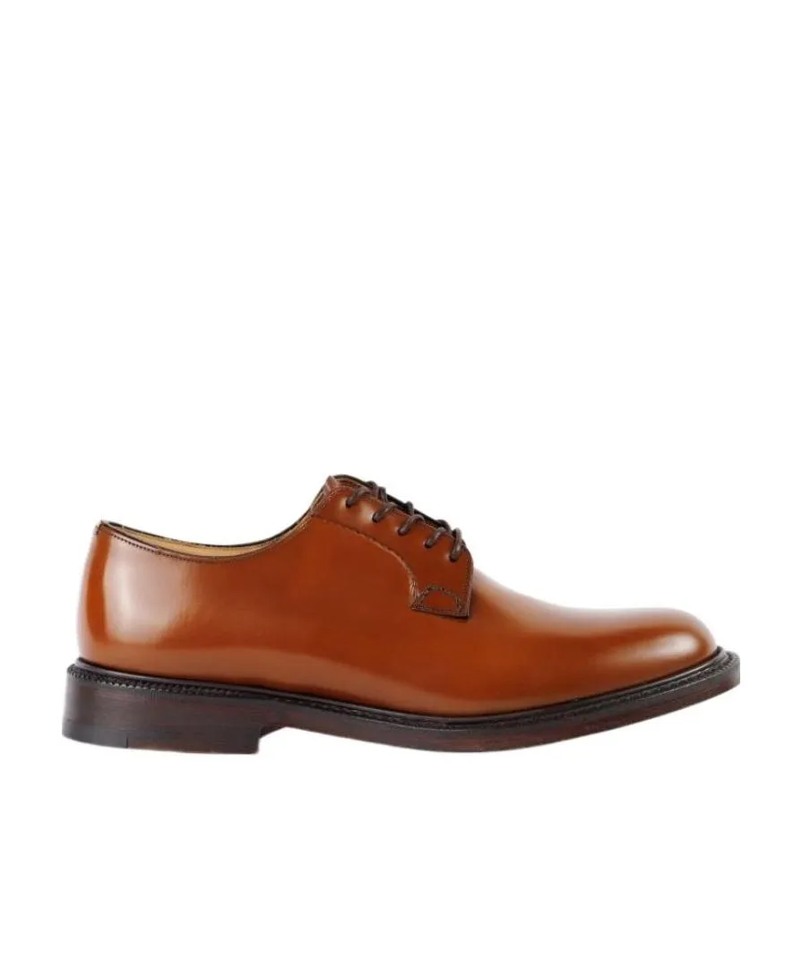 Leather Lace Derby Shoes