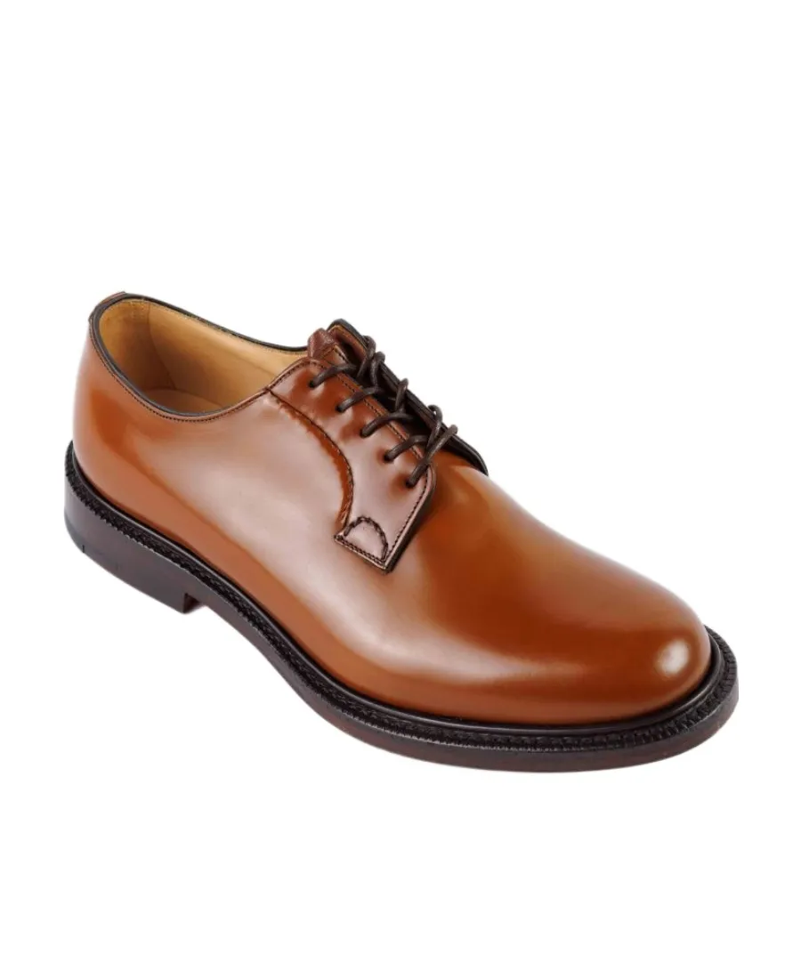 Leather Lace Derby Shoes