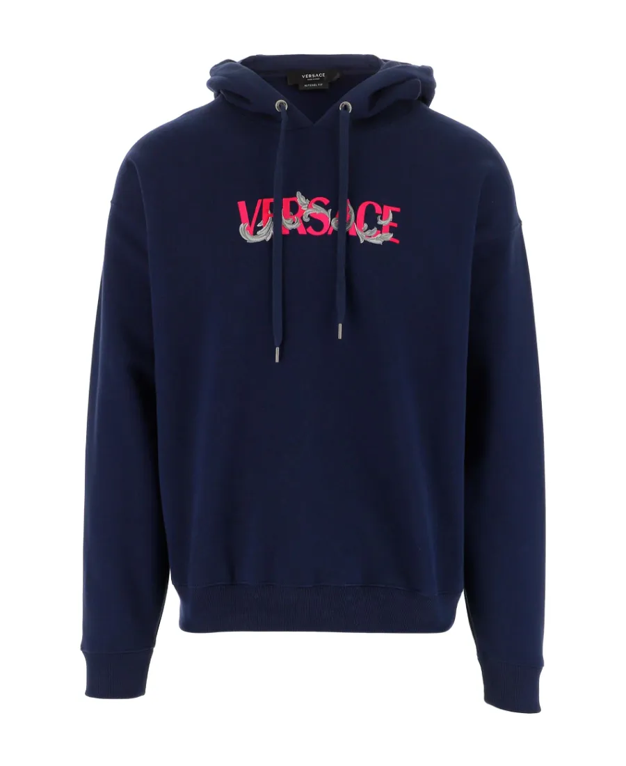 Logo-Embroidered Drawstring Hoodie