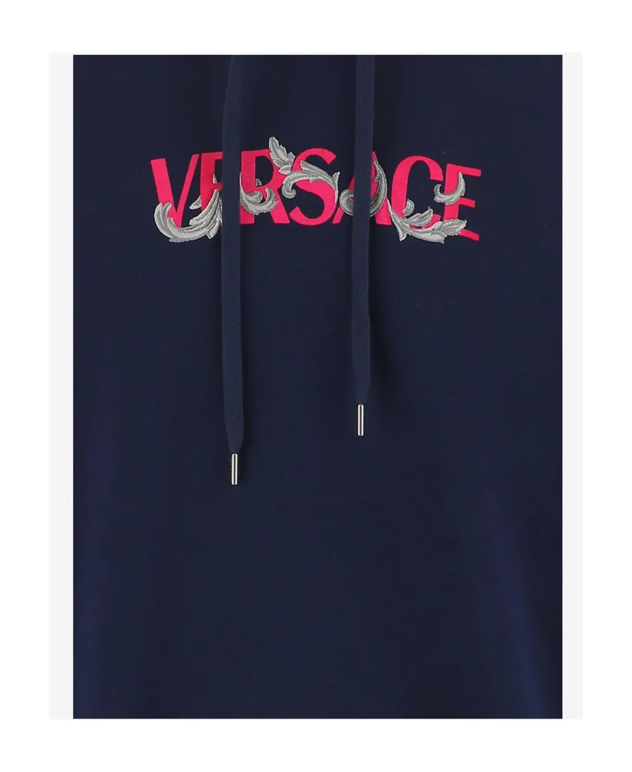 Logo-Embroidered Drawstring Hoodie