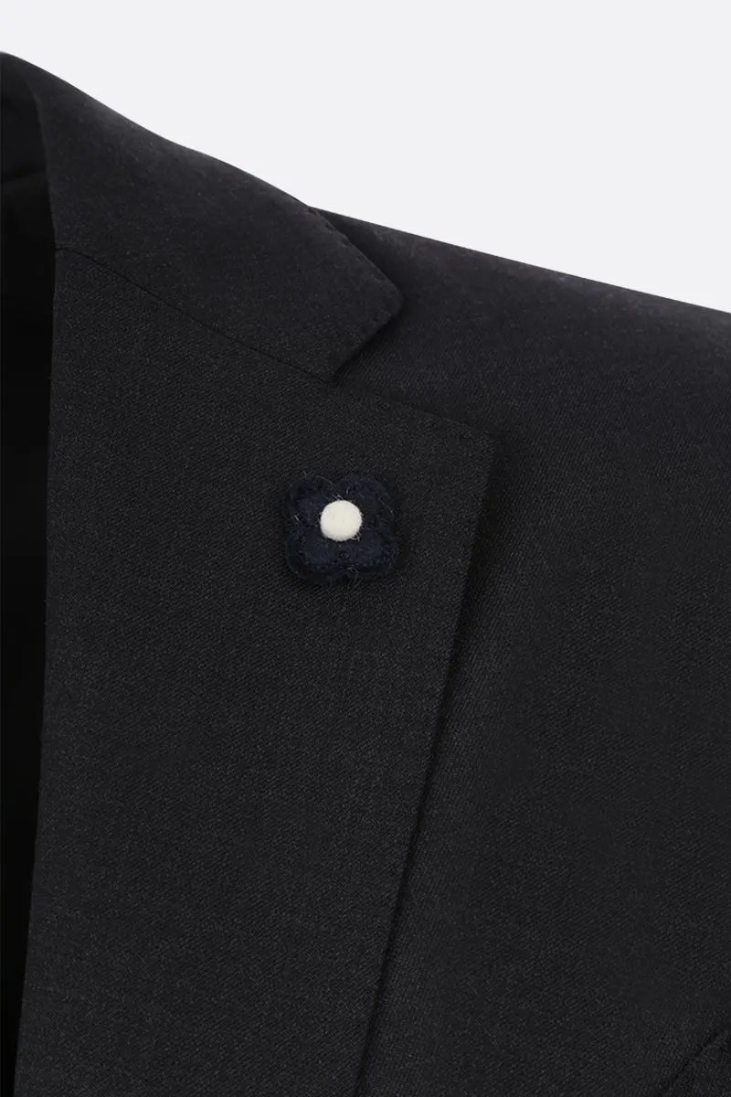 Single-Breasted Wool Blazer