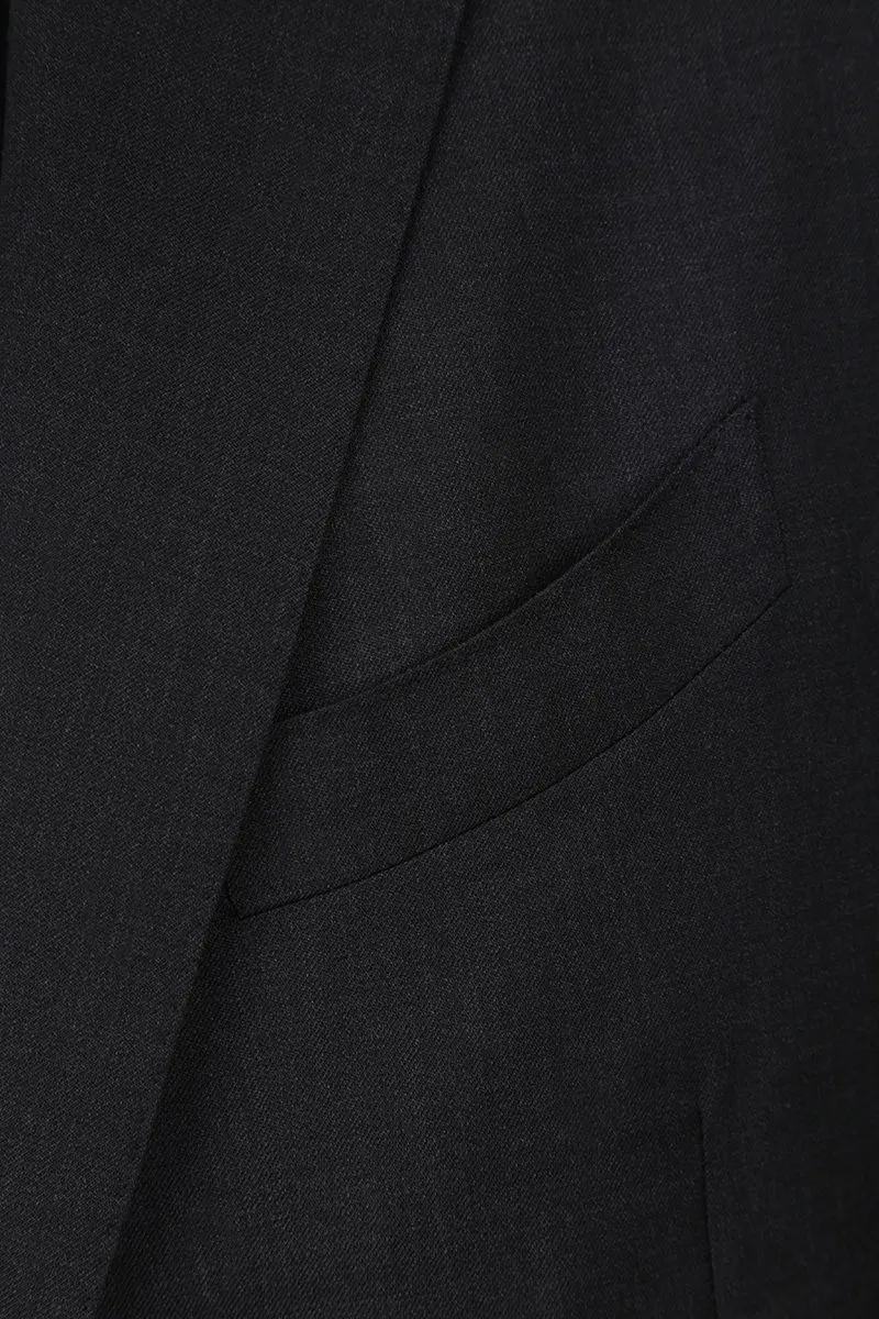 Single-Breasted Wool Blazer