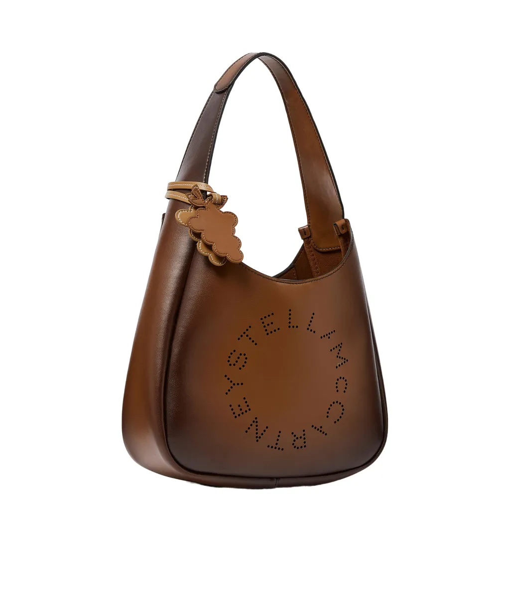 Stella Mccartney Logo Slouchy Hobo Tote Bag