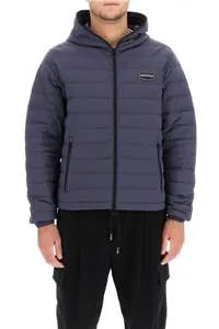 Logo-Patch Padded Coat