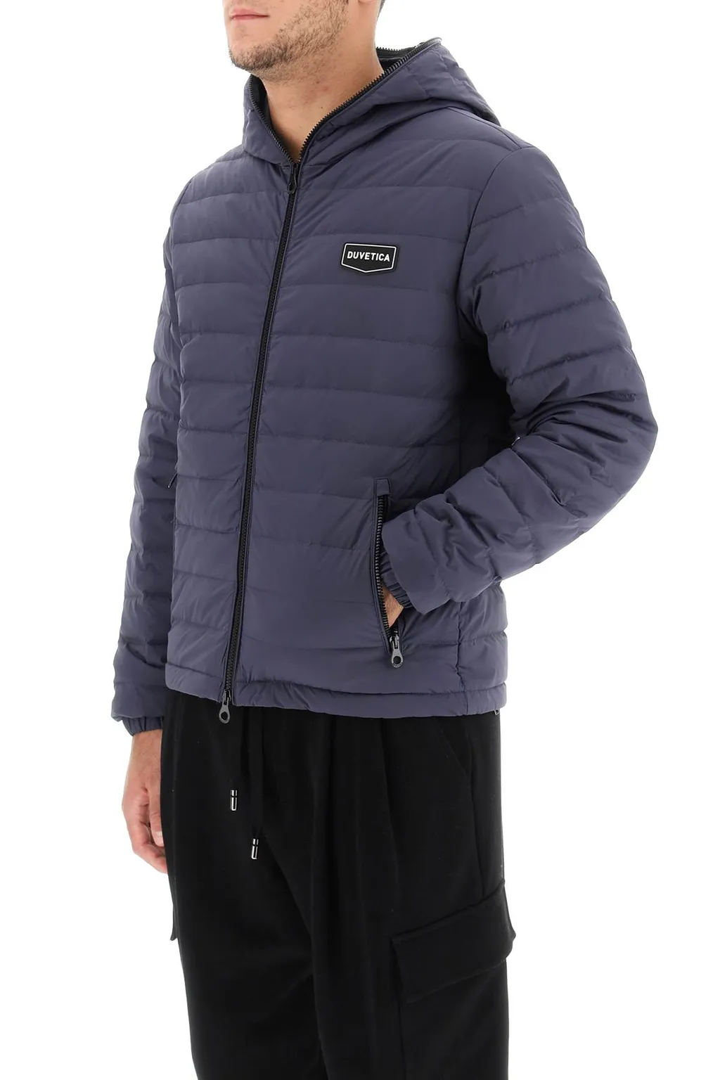 Logo-Patch Padded Coat