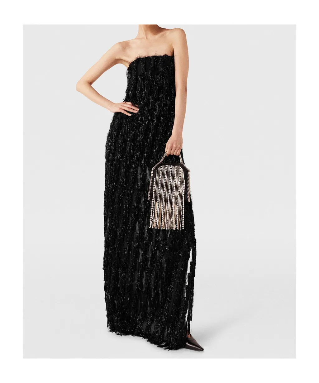 Tube Top Tassel Dress