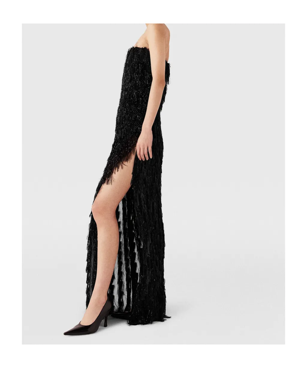 Tube Top Tassel Dress