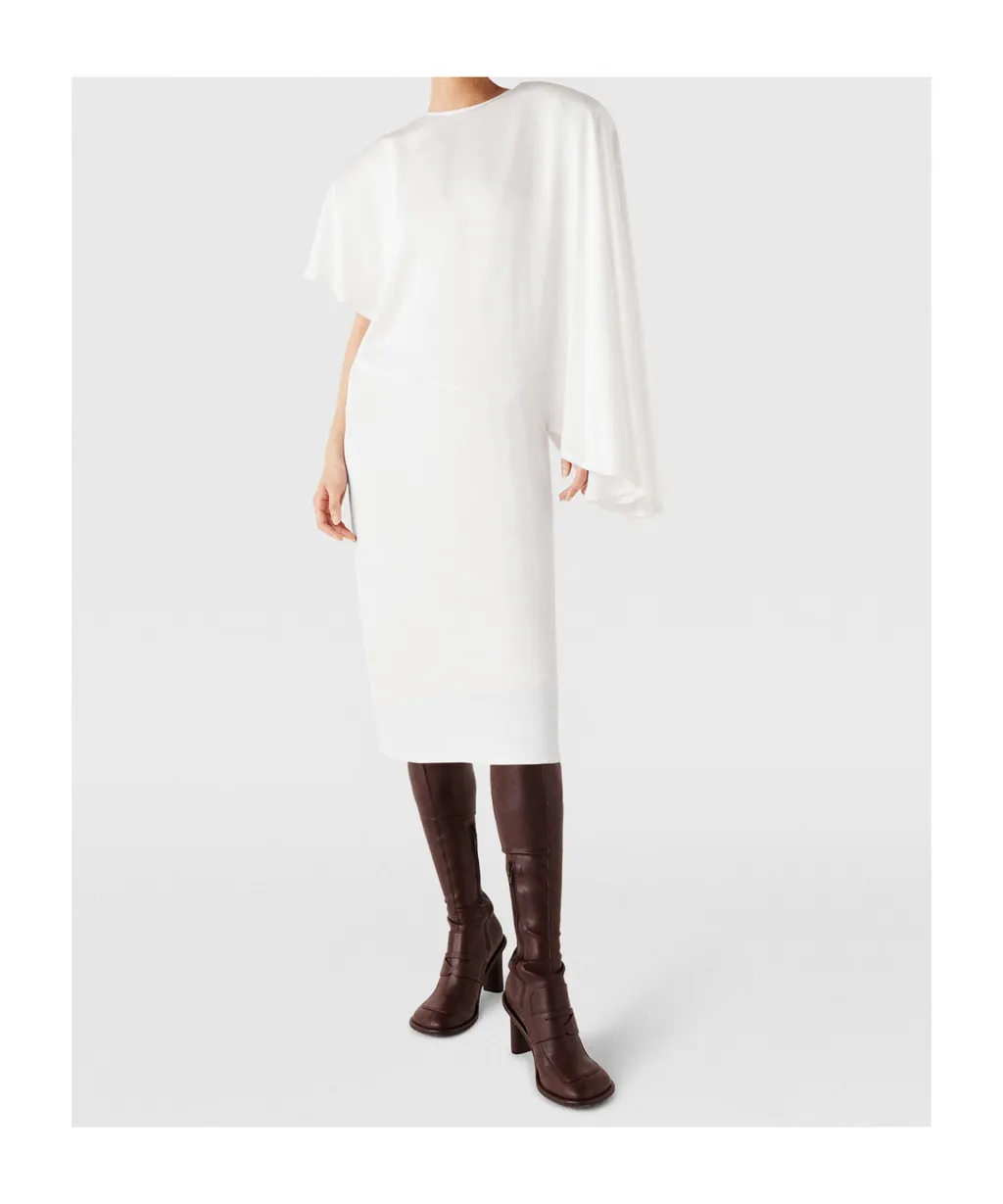 Asymmetrical Pendant Mid-Length Dress