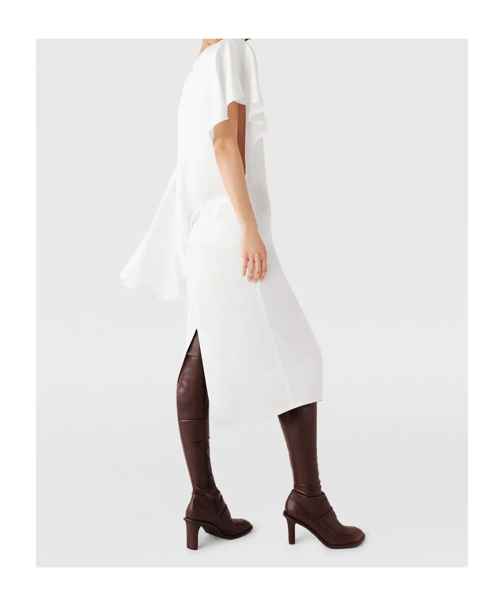 Asymmetrical Pendant Mid-Length Dress