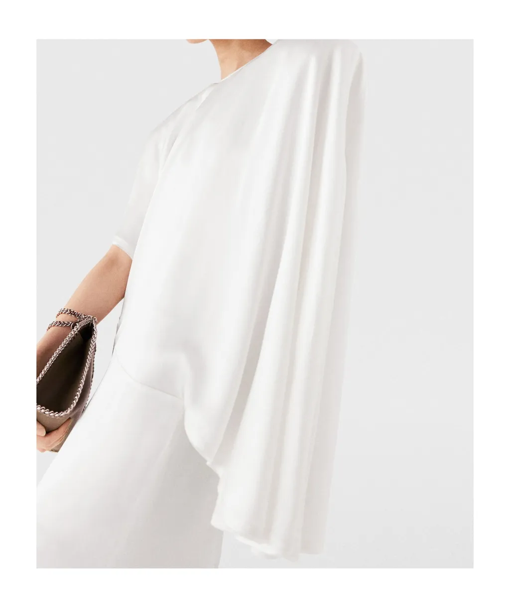 Asymmetrical Pendant Mid-Length Dress