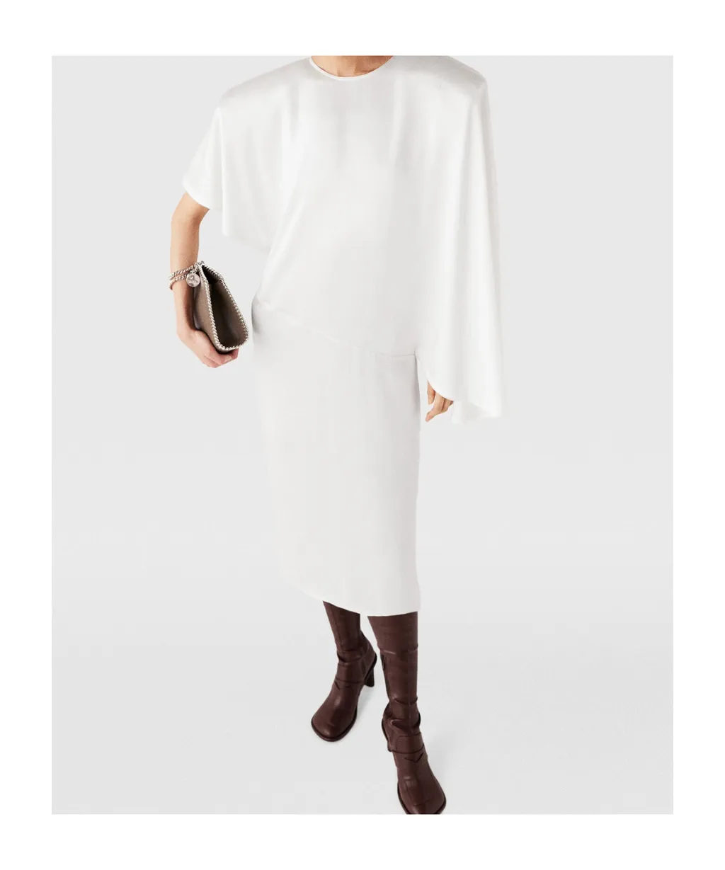 Asymmetrical Pendant Mid-Length Dress
