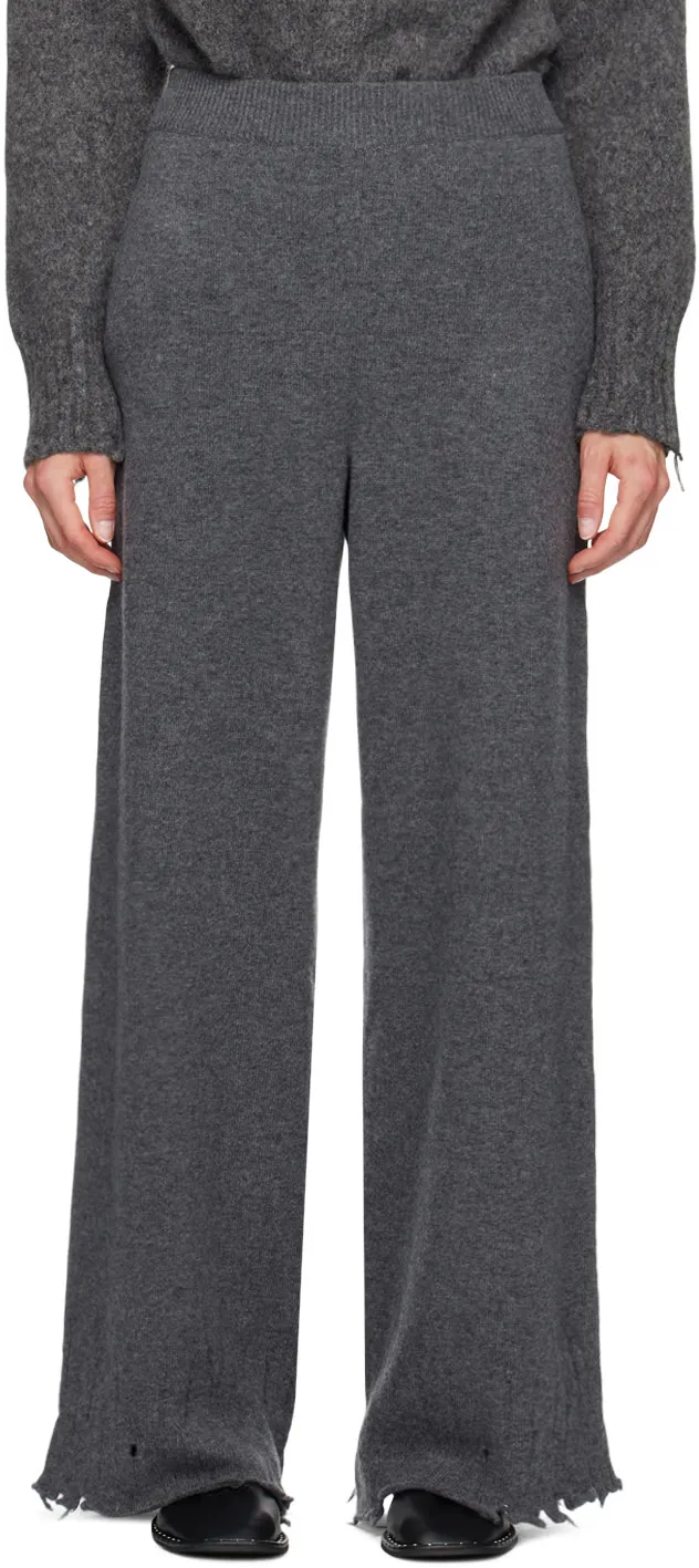 Flared High-Rise Trousers