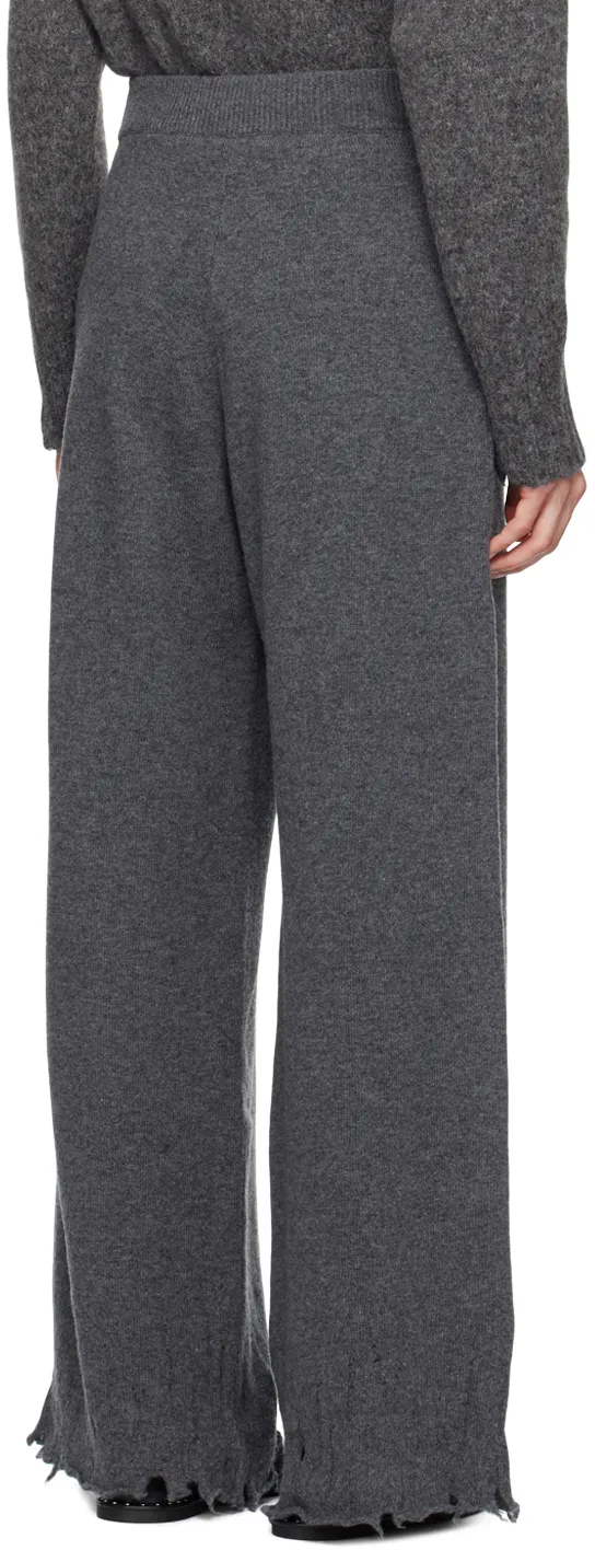 Flared High-Rise Trousers