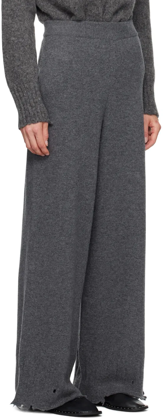 Flared High-Rise Trousers