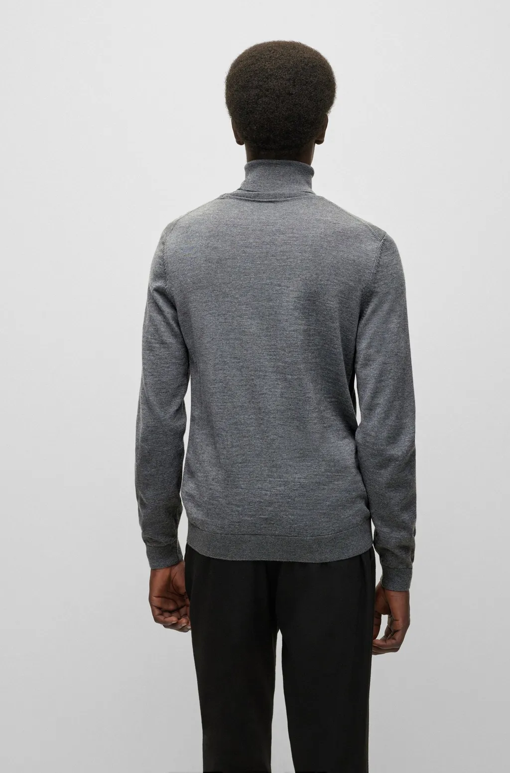 Roll-Neck Wool Jumper