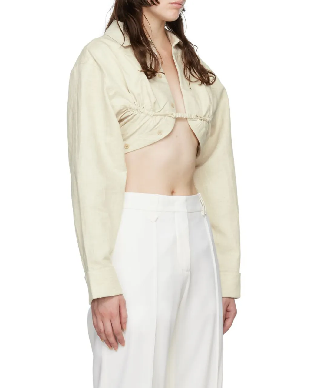 Jacquemus Long-Sleeved Cropped Bolero Shirt
