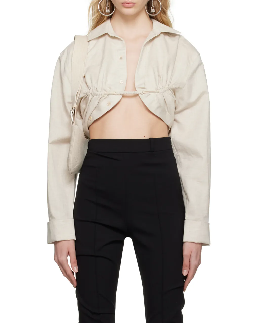 Jacquemus Long-Sleeved Cropped Bolero Shirt