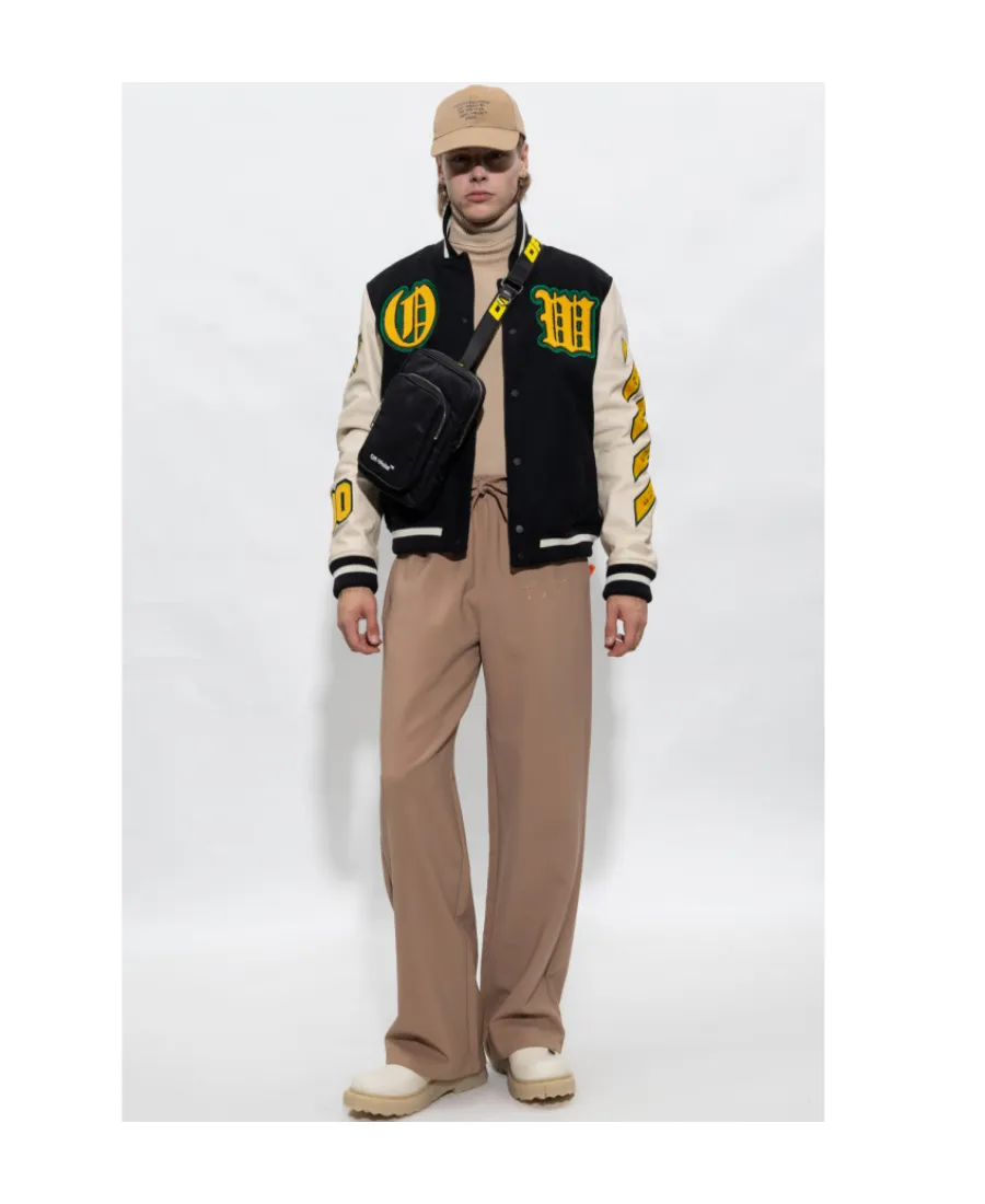 Off-White Helvet Ribbed Long-Sleeved Jumper