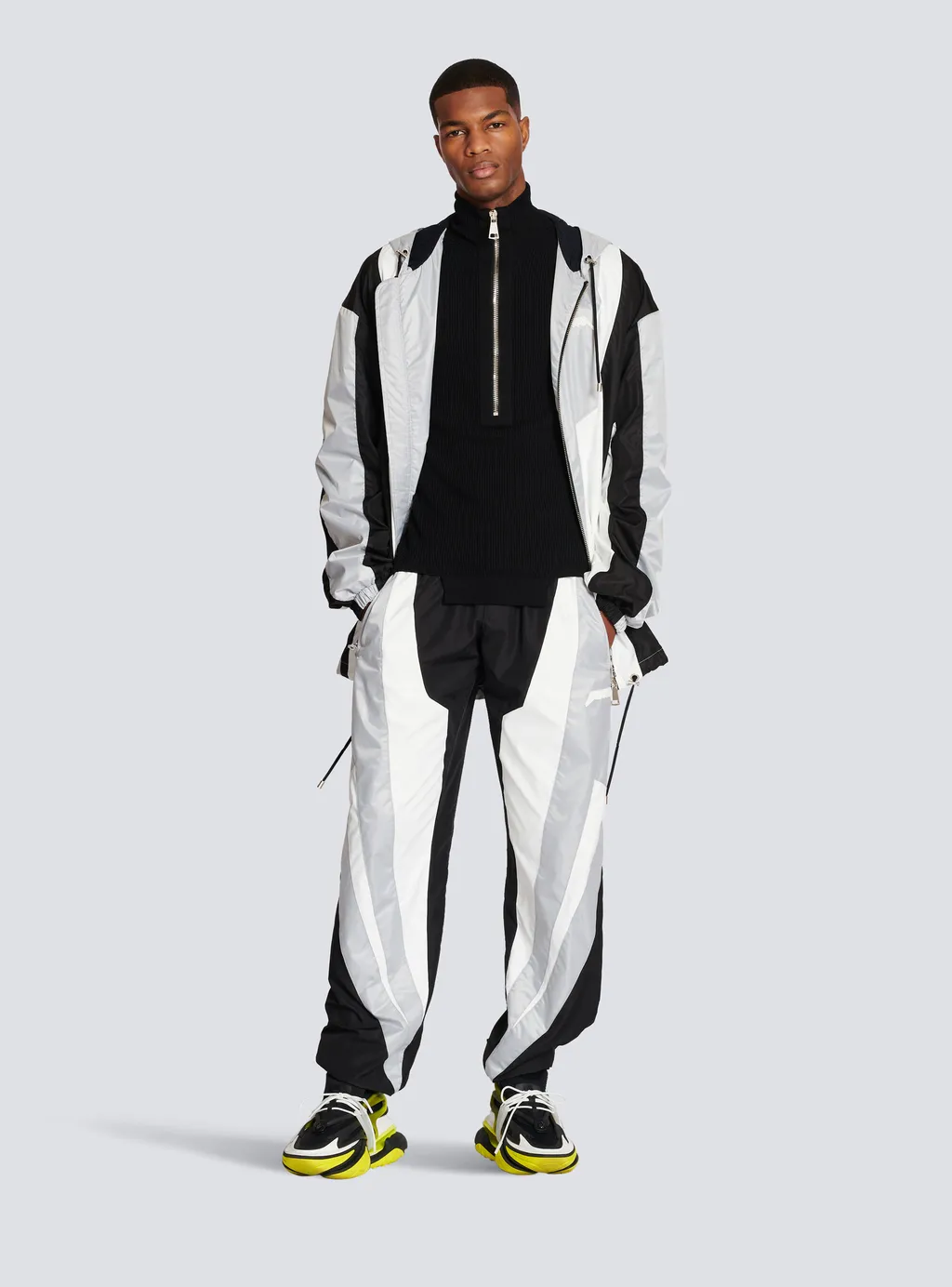 Balmain Logo Nylon Trousers