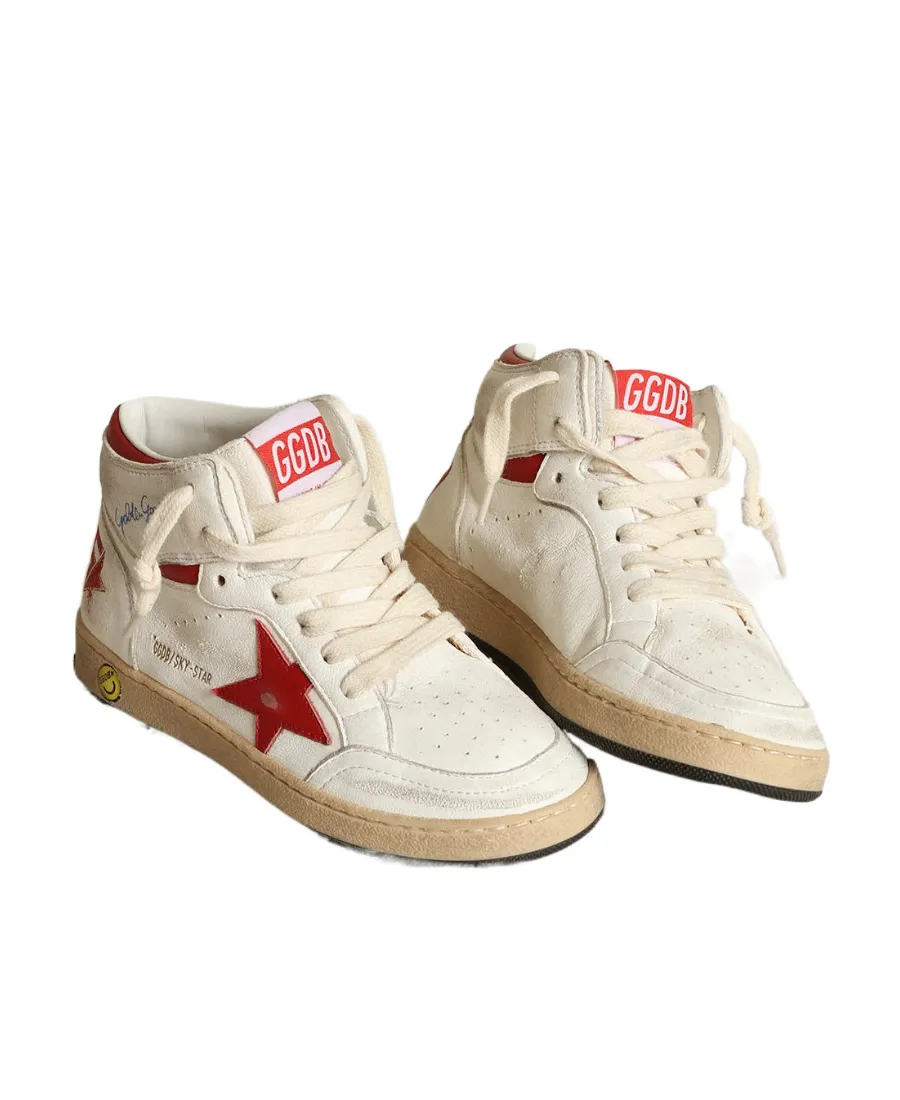 Golden Goose Kids Logo Detailed Lace-Up Sneakers