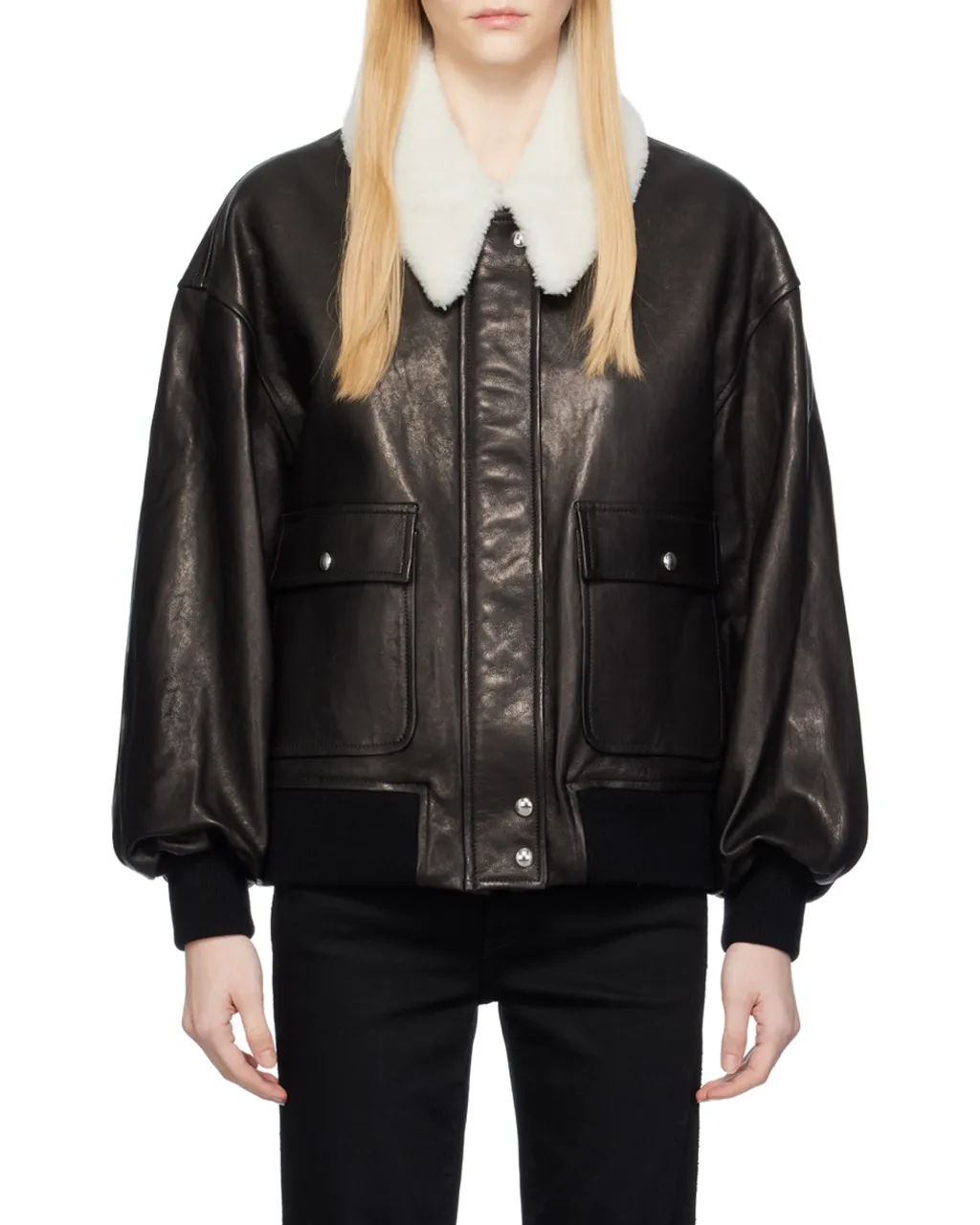 Khaite Shellar Leather Jacket