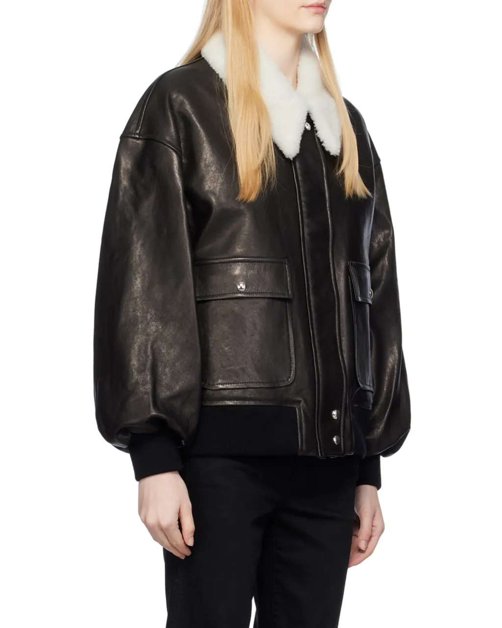 Khaite Shellar Leather Jacket