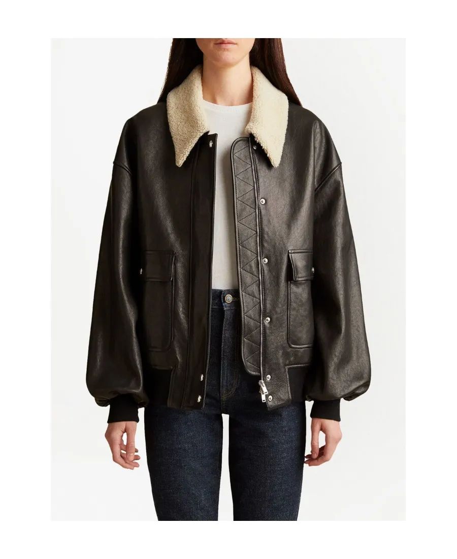 Khaite Shellar Leather Jacket