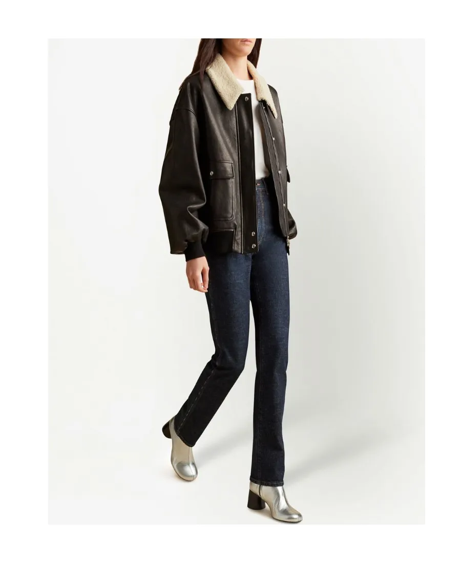 Khaite Shellar Leather Jacket
