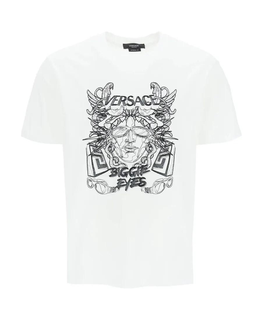 Versace Medusa Head-Printed Crewneck T-Shirt