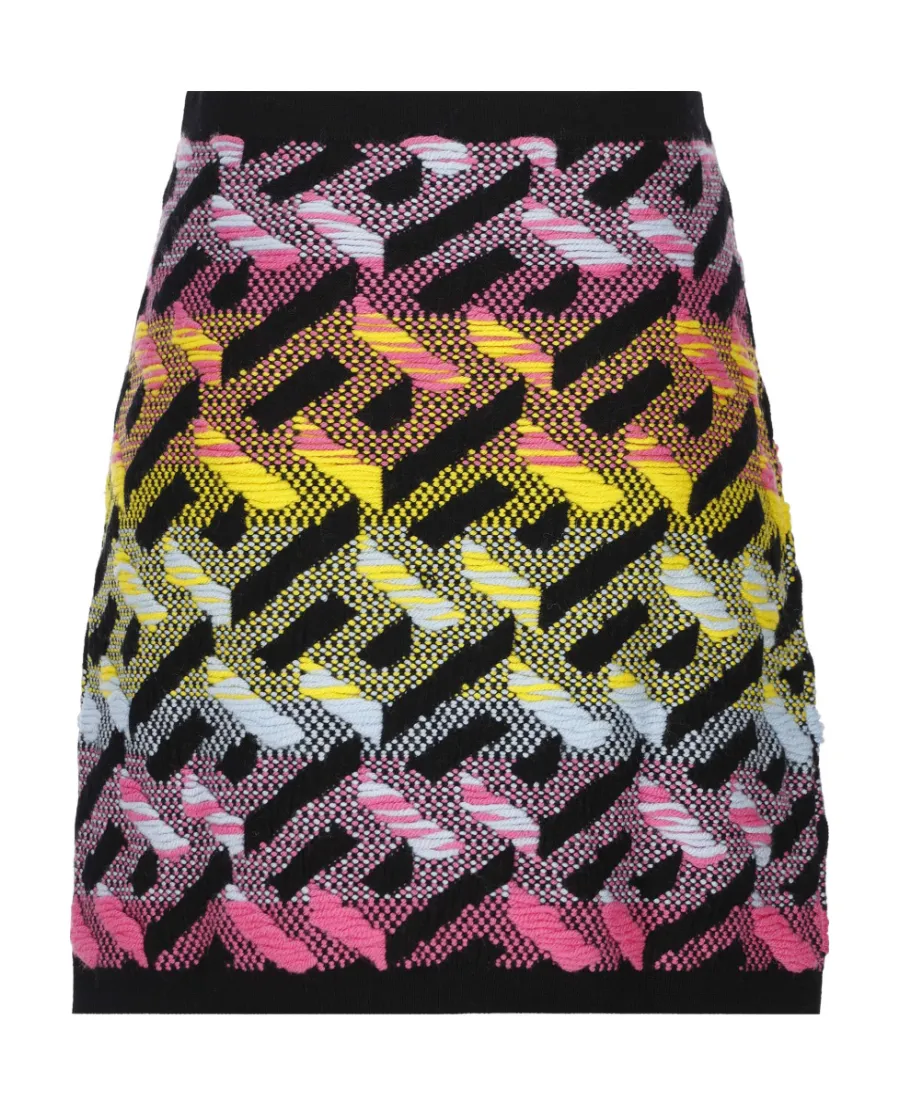 Greca-Knit Mini Skirt