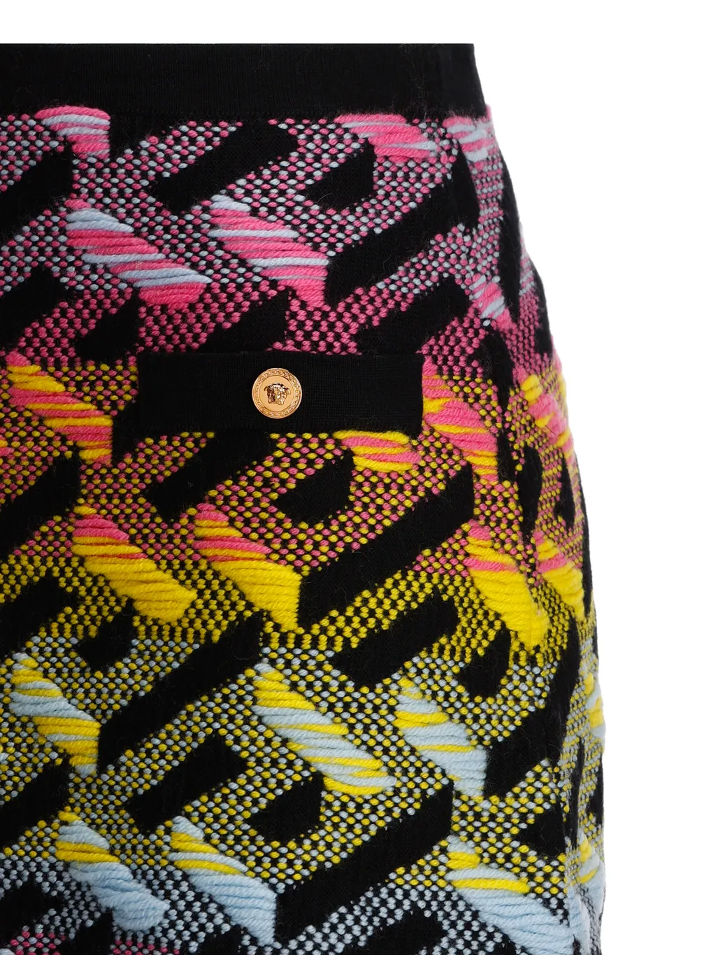 Greca-Knit Mini Skirt