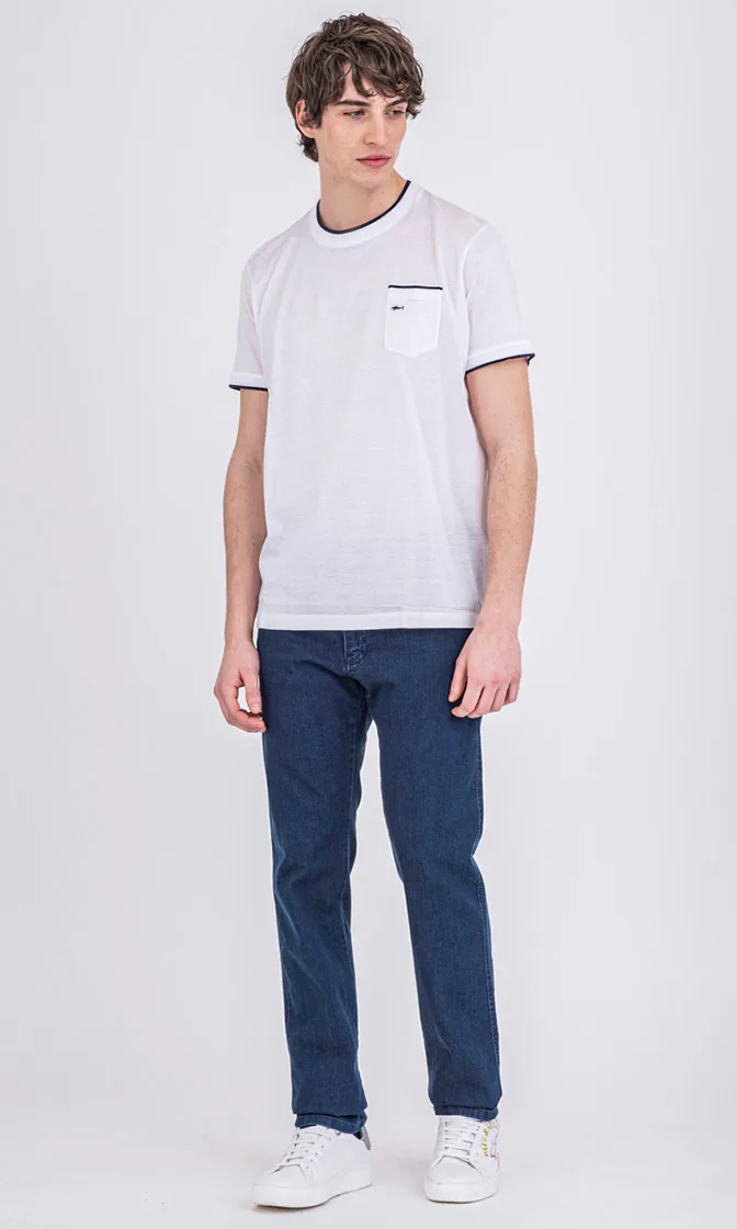 T-Shirt With Round Neck And Short Sleeves