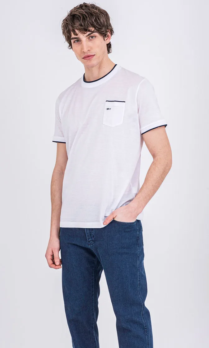T-Shirt With Round Neck And Short Sleeves