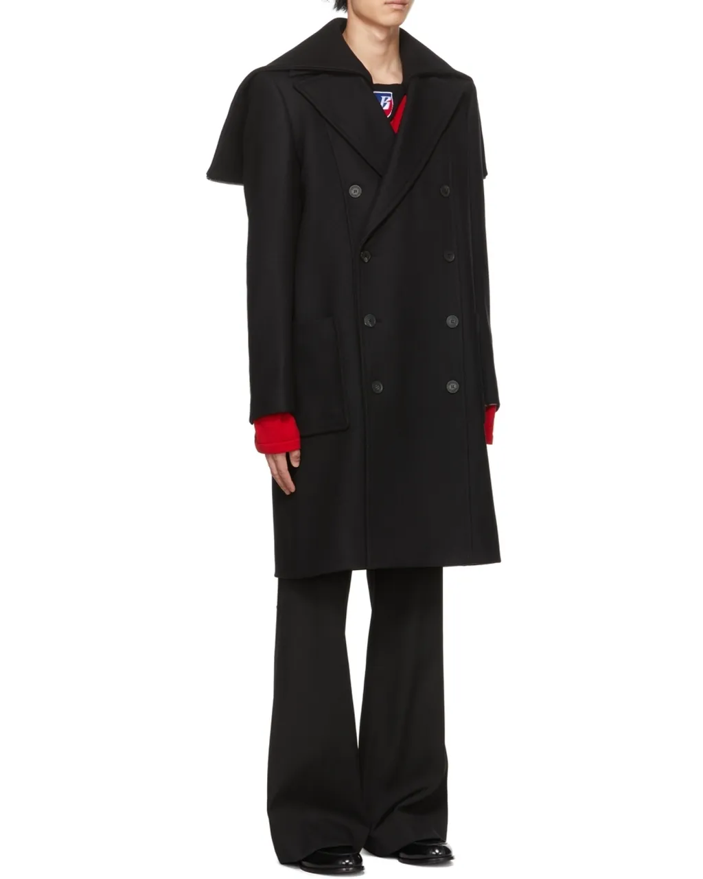 Balmain Double Breasted Long-Sleeved Coat