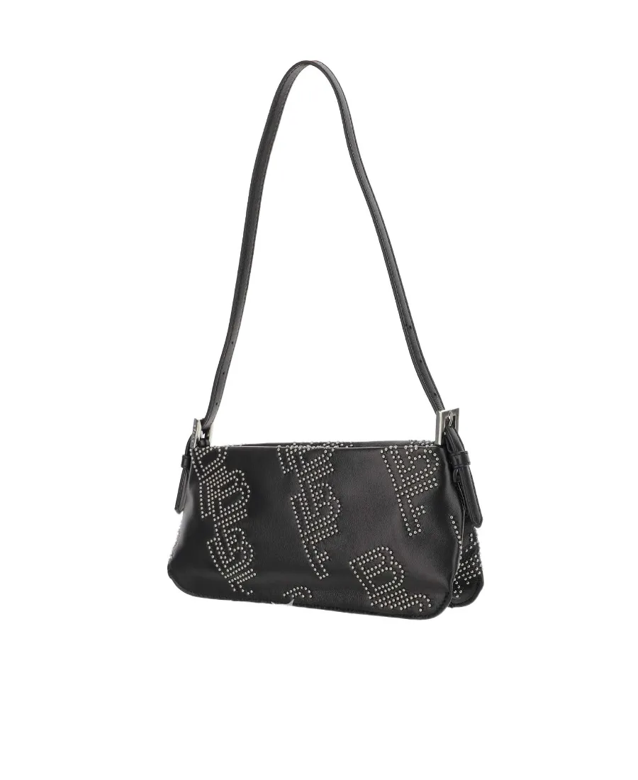 By Far Monogram Stud Shoulder Bag