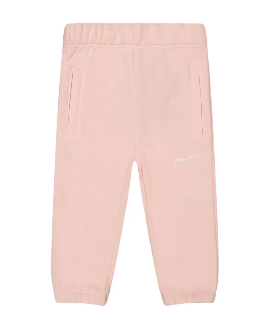 Palm Angels Kids Logo Printed Straight Leg Pants
