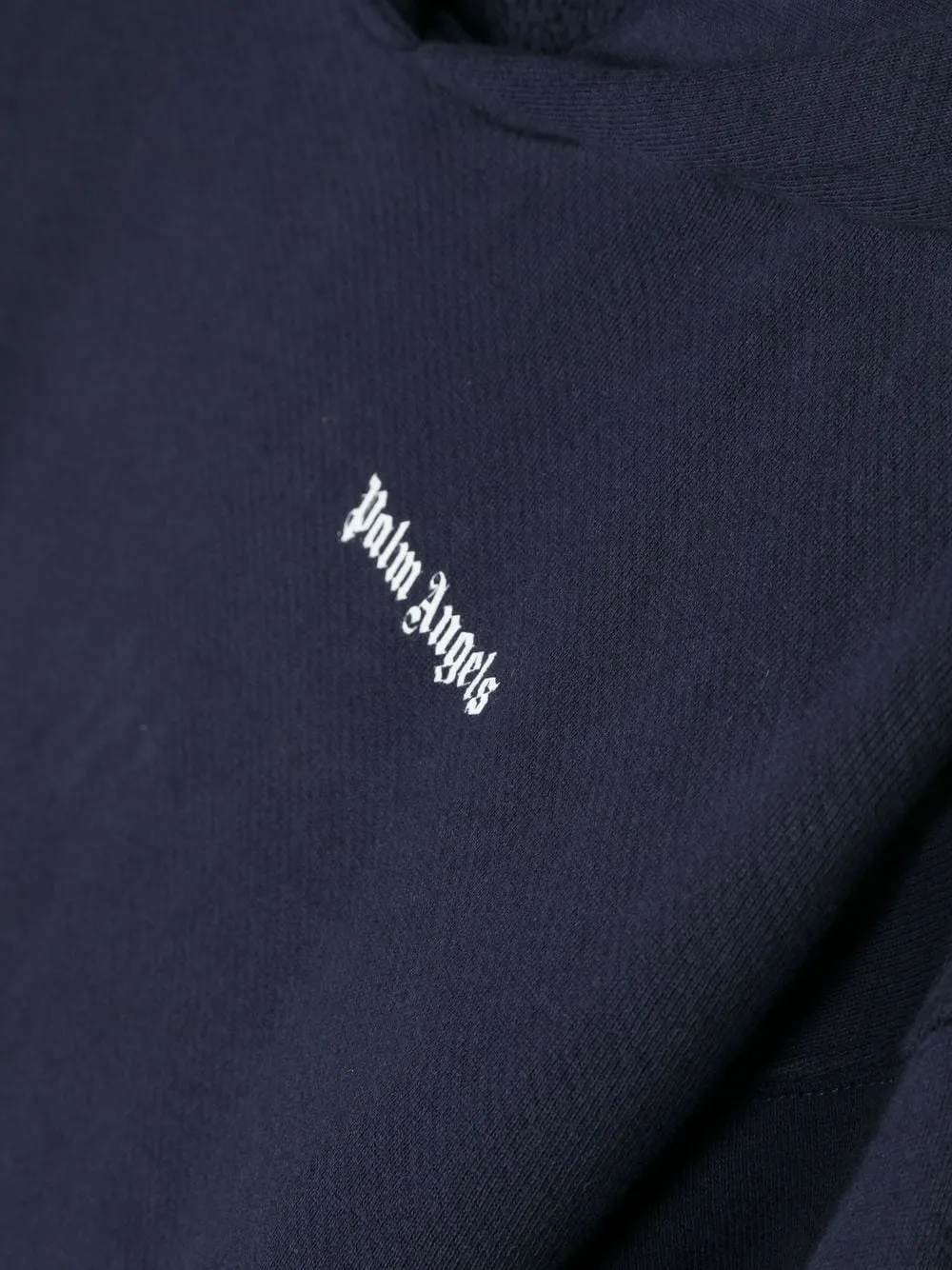Palm Angels Kids Logo Printed Long Sleeved Hoodie