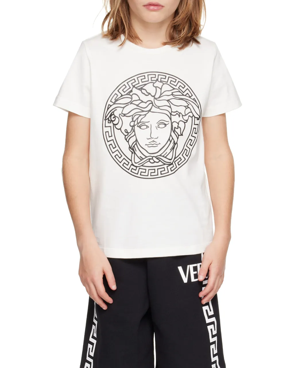 Versace Kids Medusa Printed Crewneck T-Shirt