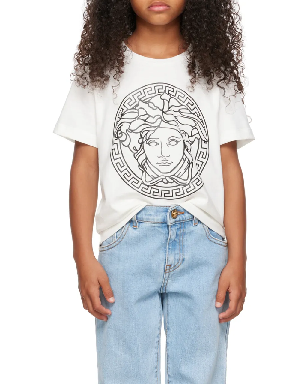 Versace Kids Medusa Printed Crewneck T-Shirt