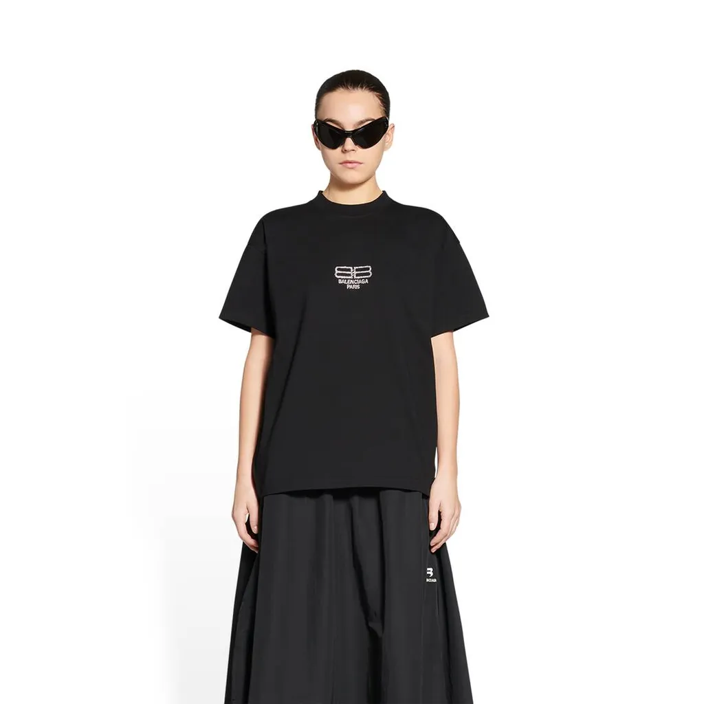 Bb Paris Icon T-Shirt Medium Fit In Black