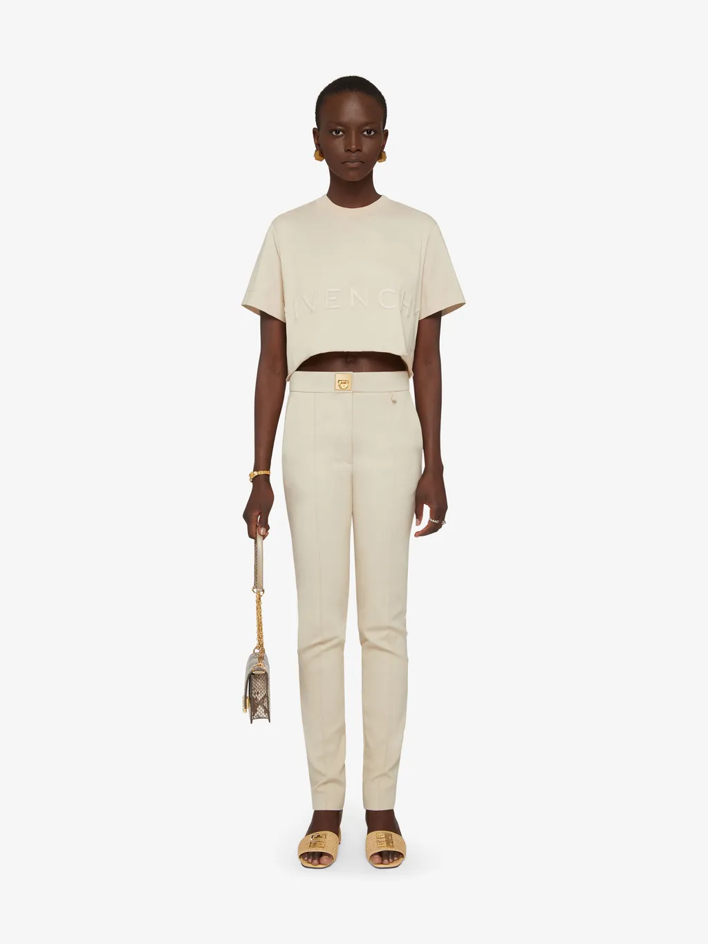 Givenchy Logo Plaque Slim Fit Pants